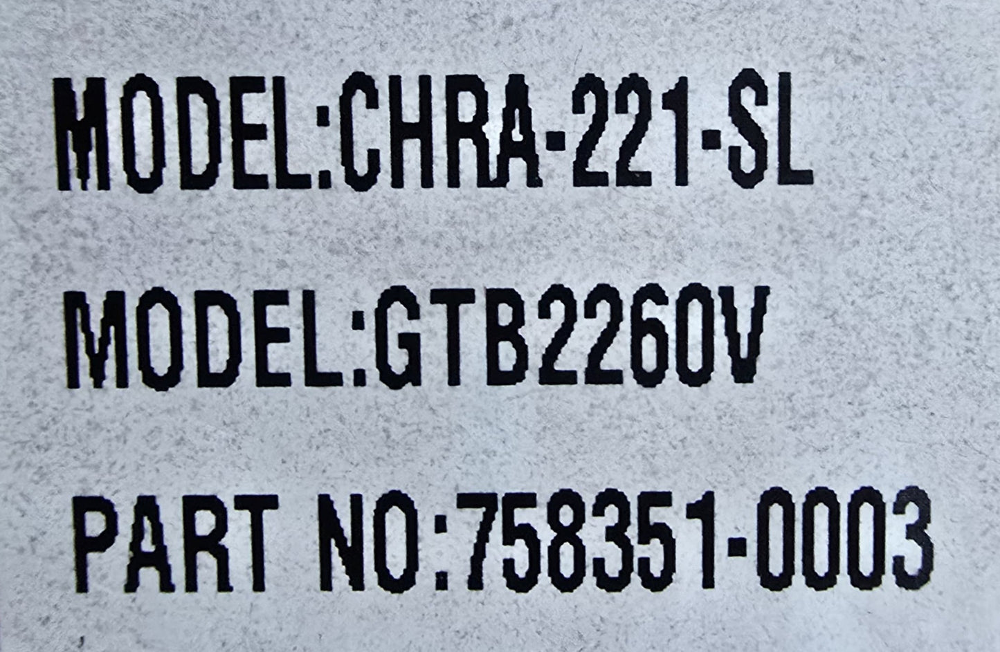 Bmw 530/730d. Gtb2260v chra